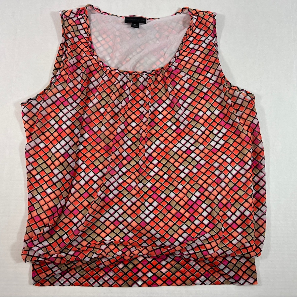 Worthington Womens Sleeveless Blouse Size XL